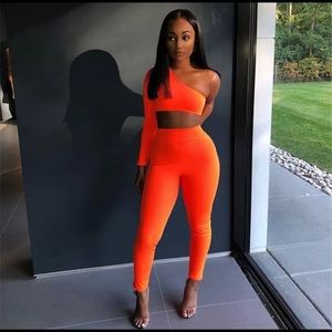 Orange Two Piece Set